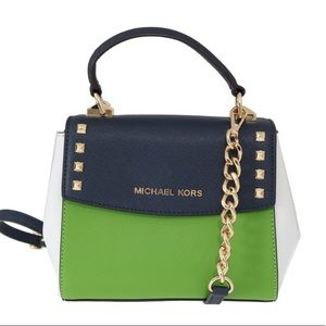 Michael Kors Mini green & Blue handbag crossbody